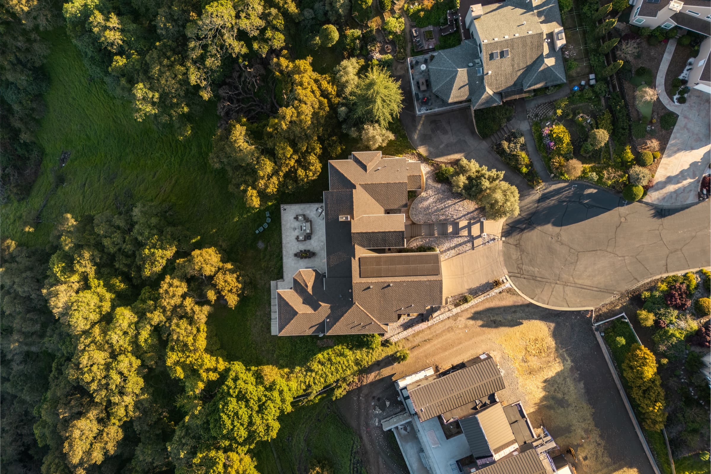 The property from above, 10 Canterbury Drive.