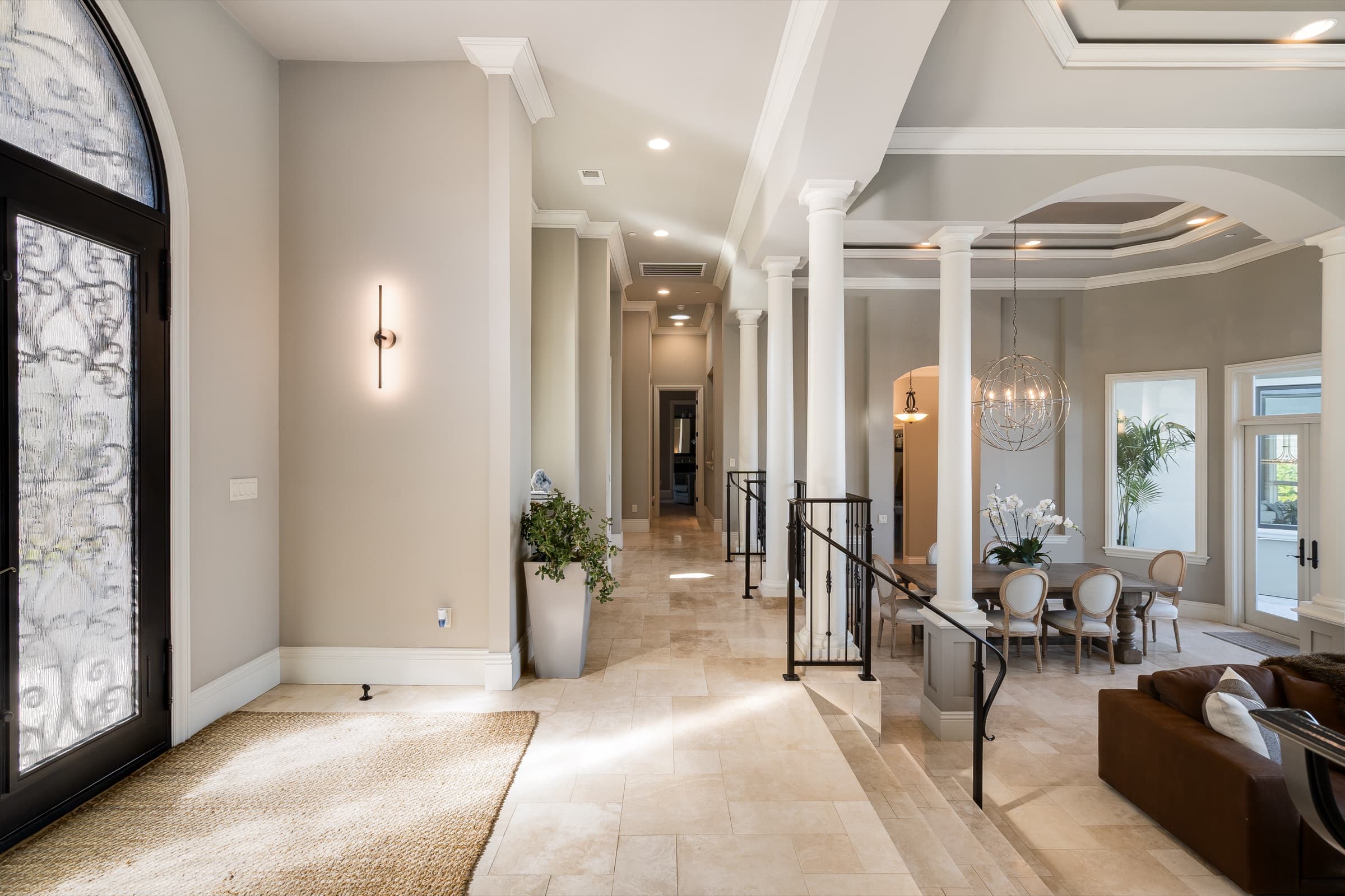 The entry hall, 10 Canterbury Drive.