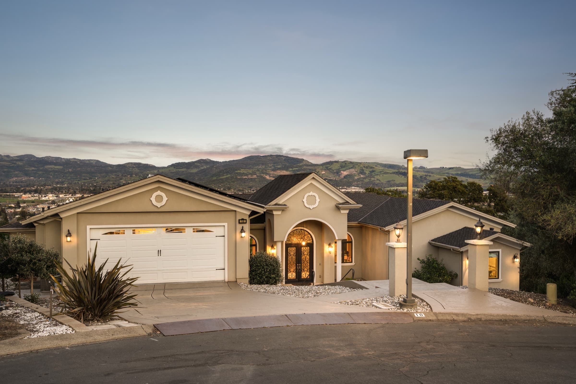 10 Canterbury Drive at twilight.